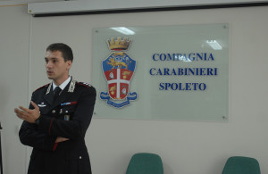 Il nuovo capitano dei carabinieri di Spoleto Marco Belilli