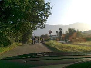 Spoleto: automobilisti contro ciclisti