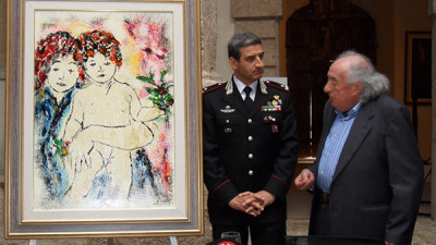 BIZZARRI e generale Boccaccio con quadro